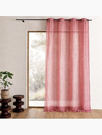 Voile di organza con righe verticali intrecciate