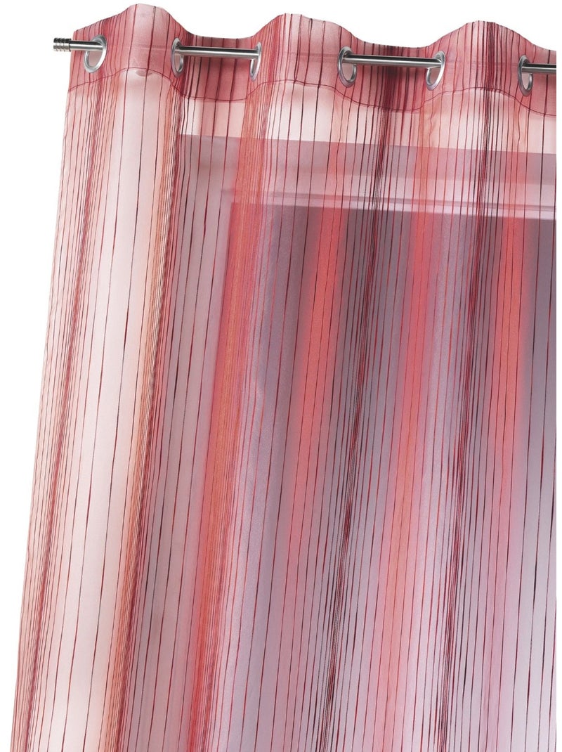 Voile di organza con righe verticali intrecciate Rosso mattone - Kiabi