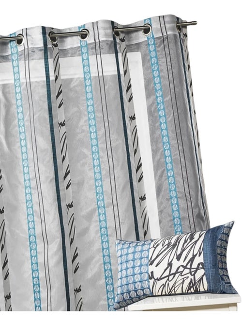 Voile di organza con sottili strisce zebrate - Kiabi Voile di organza con sottili strisce zebrate - Kiabi