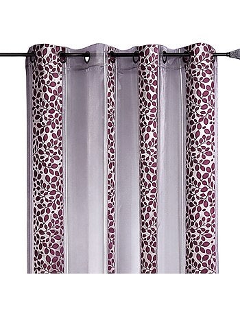 Voile di organza jacquard con motivo a fogliame