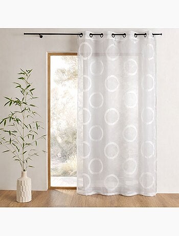 Voile di organza jacquard con motivo rotondo