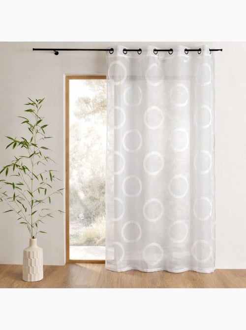 Voile di organza jacquard con motivo rotondo - Kiabi Voile di organza jacquard con motivo rotondo - Kiabi