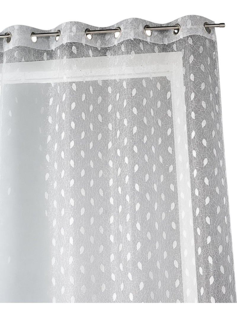 Voile di organza ricamato con stampe a fantasia Bianco - Kiabi
