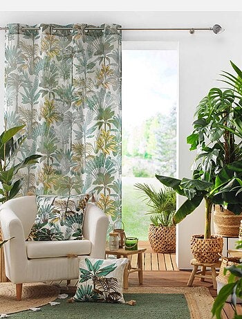 Voile effetto lino Jungle