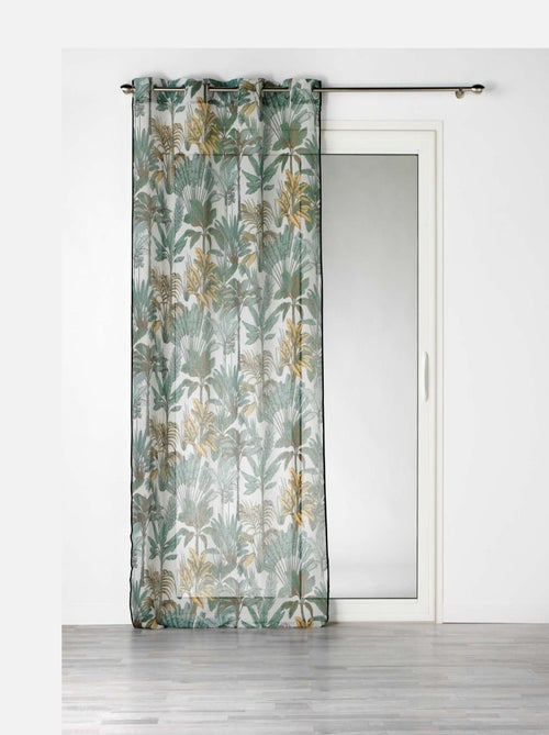 Voile effetto lino Jungle - Kiabi