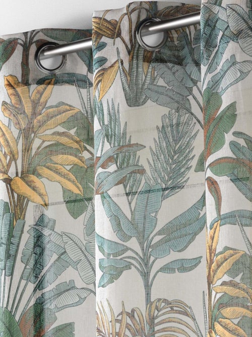Voile effetto lino Jungle - Kiabi