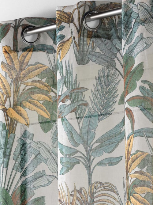 Voile effetto lino Jungle - Kiabi