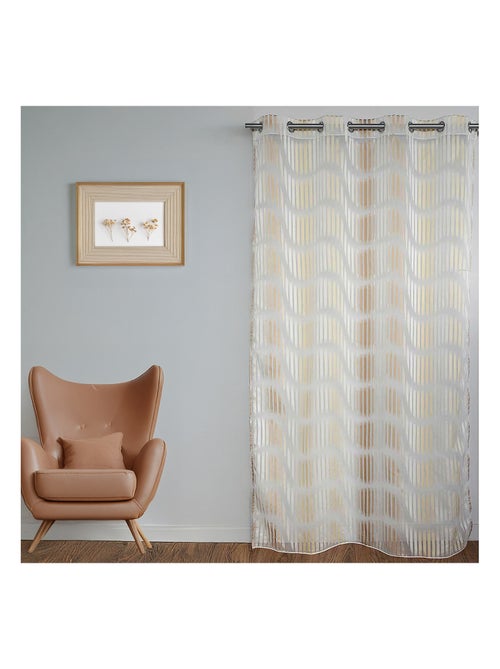 Voile jacquard con strisce verticali ondulate - Kiabi