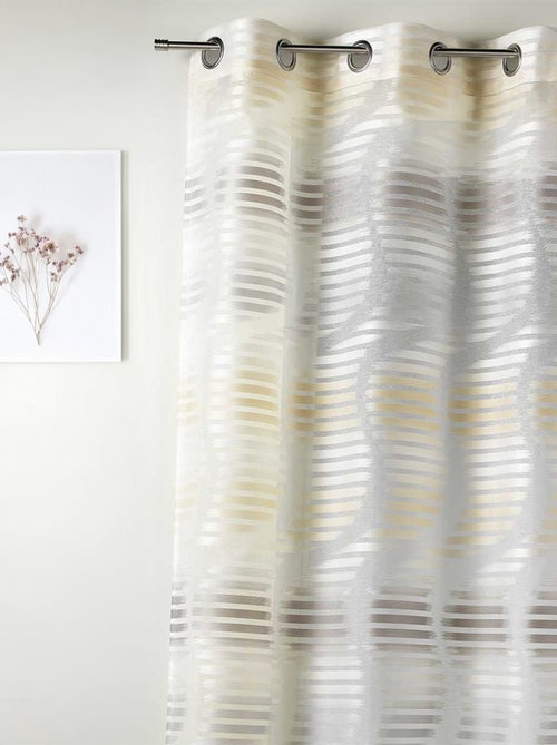 Voile jacquard con strisce verticali ondulate - Kiabi