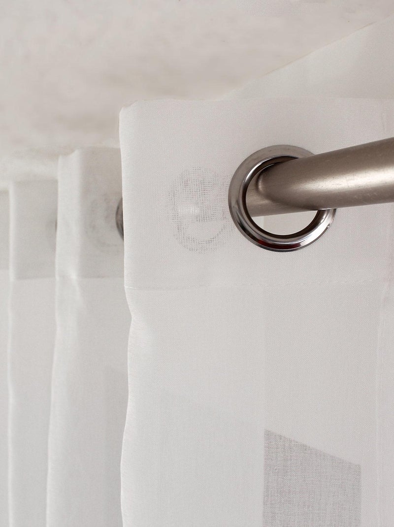 Voile liscio ricamato Cornely Bianco - Kiabi
