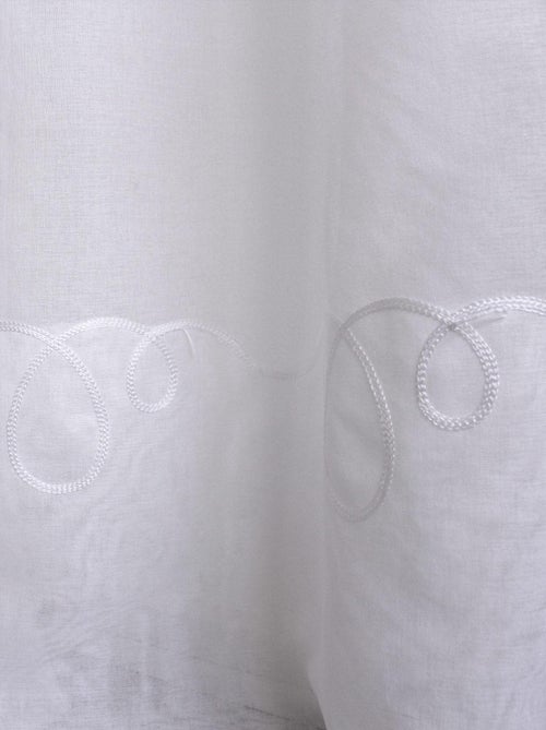 Voile liscio ricamato Cornely - Kiabi