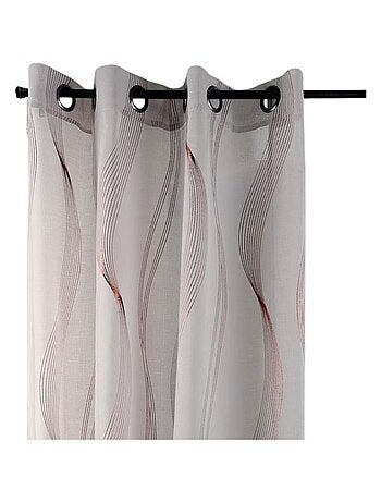 Voile metallizzato a righe ondulate