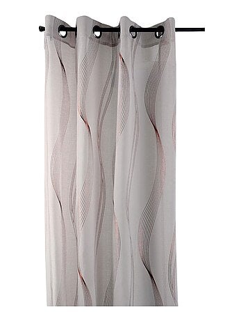 Voile metallizzato a righe ondulate