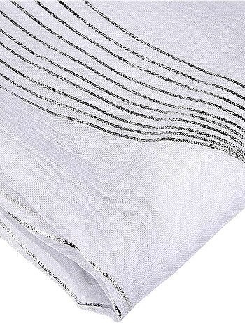Voile metallizzato a righe ondulate