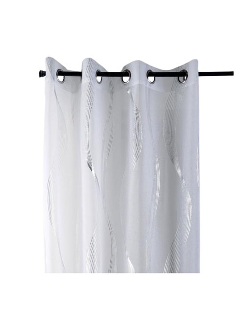 Voile metallizzato a righe ondulate - Kiabi