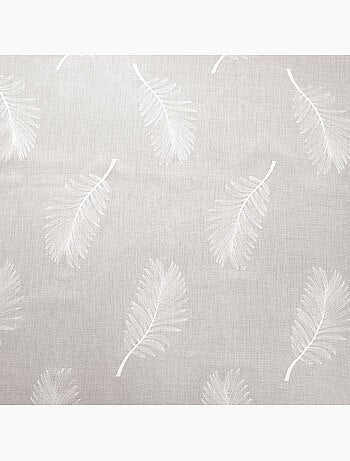 Voile ricamato con foglie