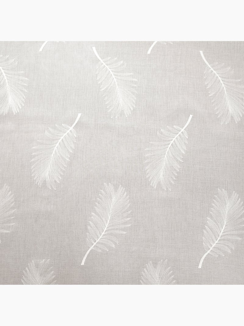Voile ricamato con foglie Bianco sporco - Kiabi