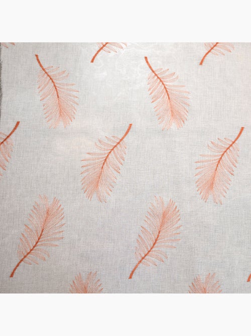 Voile ricamato con foglie - Kiabi