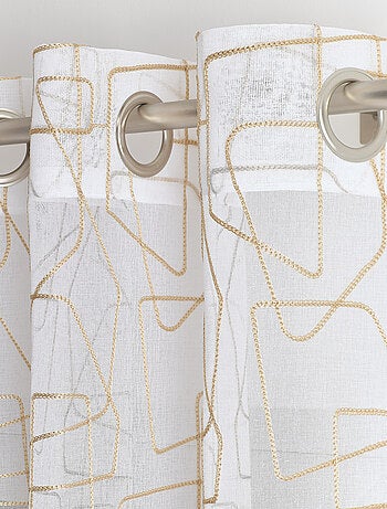 Voile ricamato in stile grafico