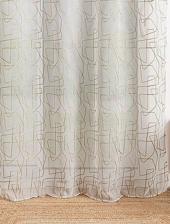 Voile ricamato in stile grafico