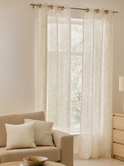 Voile ricamato in stile grafico - Kiabi