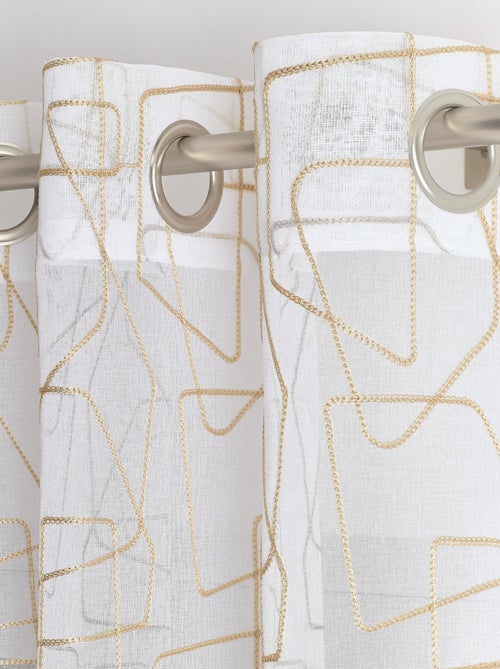 Voile ricamato in stile grafico - Kiabi