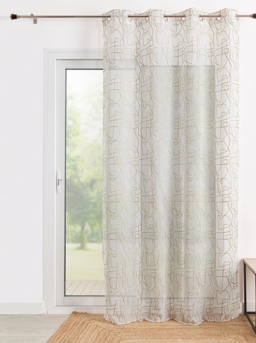 Voile ricamato in stile grafico - Kiabi