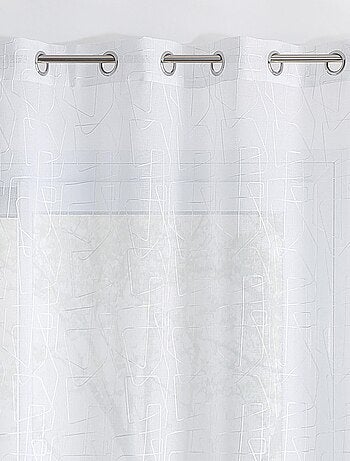 Voile ricamato in stile grafico