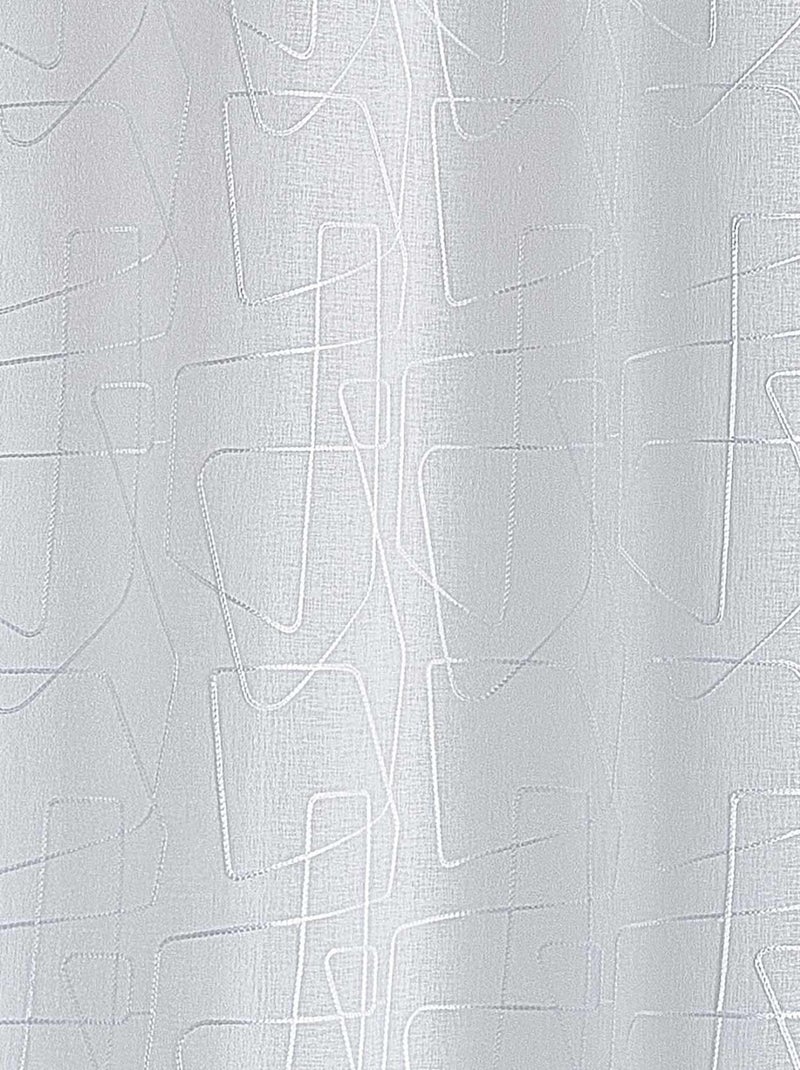 Voile ricamato in stile grafico Bianco - Kiabi