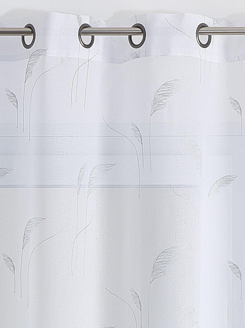 Voile ricamato Pampas Argento - Kiabi