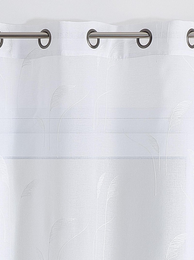 Voile ricamato Pampas Bianco - Kiabi