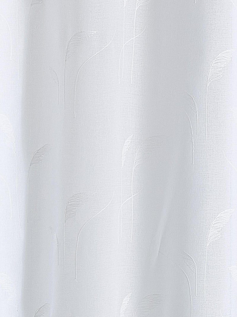 Voile ricamato Pampas Bianco - Kiabi