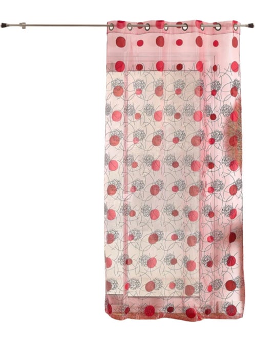 Voile rosso con motivi ricamati - Kiabi