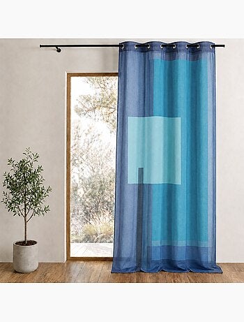 Voile stampato con motivi grafici