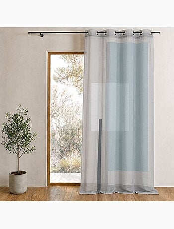 Voile stampato con motivi grafici
