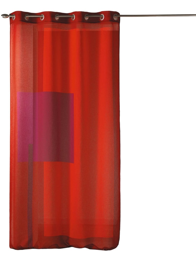 Voile stampato con motivi grafici Rosso mattone - Kiabi