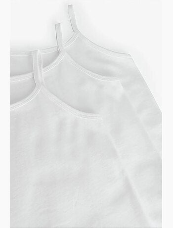 W basic cotone 3 pezzi canottiera bambino a spalline sottili penti