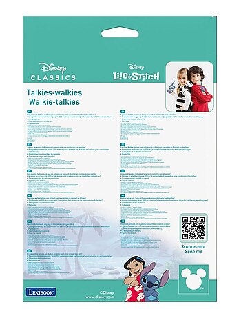 walkie-talkie di Disney Stitch fino a 120 m
