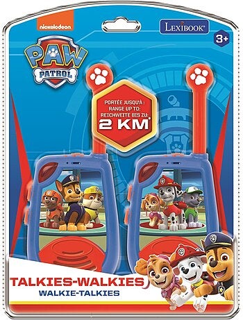 walkie-talkie digitale di Paw Patrol fino a 2 km/1,3 miglia con funzione di luce Morse