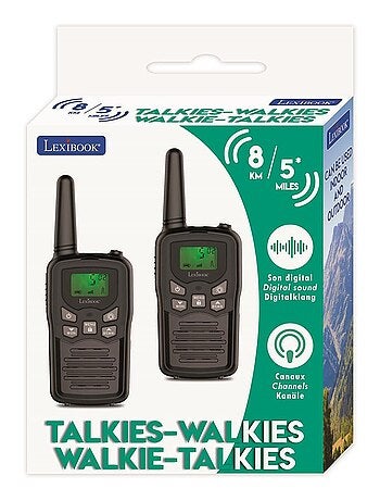 walkie-talkie digitali fino a 5 miglia, 8 canali