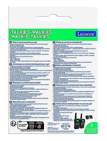 walkie-talkie digitali fino a 5 miglia, 8 canali