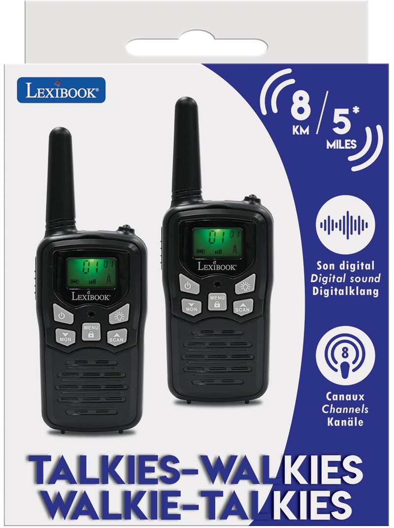 Walkie-talkie digitali fino a 5 miglia, 8 canali N/D - Kiabi