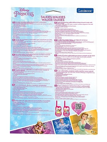 walkie-talkie Disney principessa fino a 120 m
