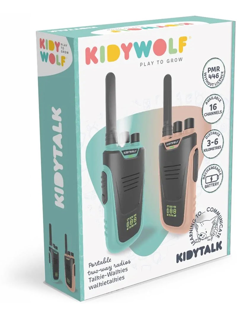 Walkie-talkie ricaricabile per bambini | Kidywolf Turchese - Kiabi
