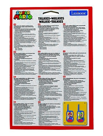 walkie-talkie Super Mario fino a 120 m