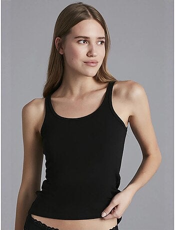 Warm touch basic canotta con spalline larghe penti