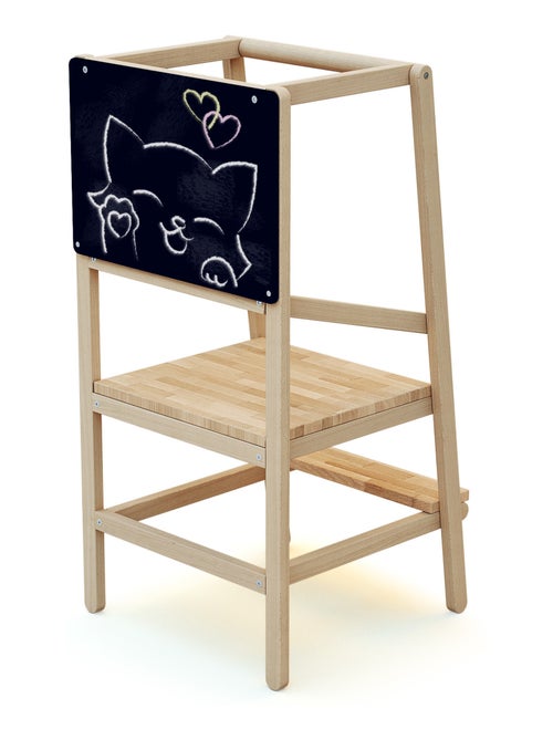 WEBABY - ALTO 2 Torre di osservazione/apprendimento in legno con ardesia - Kiabi