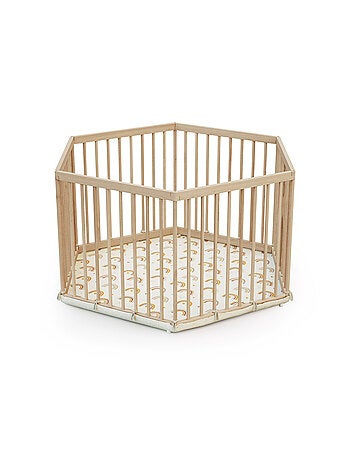 WEBABY - ALVEO Box per bambini in legno esagonale - 125 x 109 x 65 cm