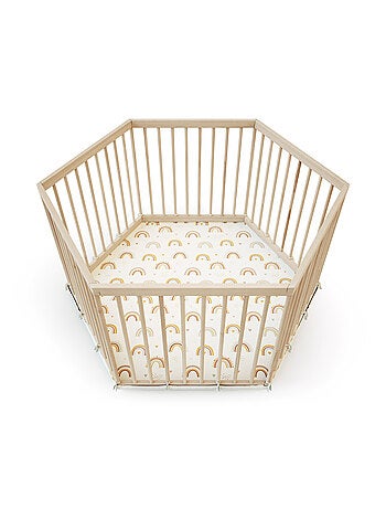 WEBABY - ALVEO Box per bambini in legno esagonale - 125 x 109 x 65 cm