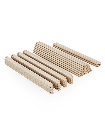 WEBABY - ALVEO Box per bambini in legno esagonale - 125 x 109 x 65 cm